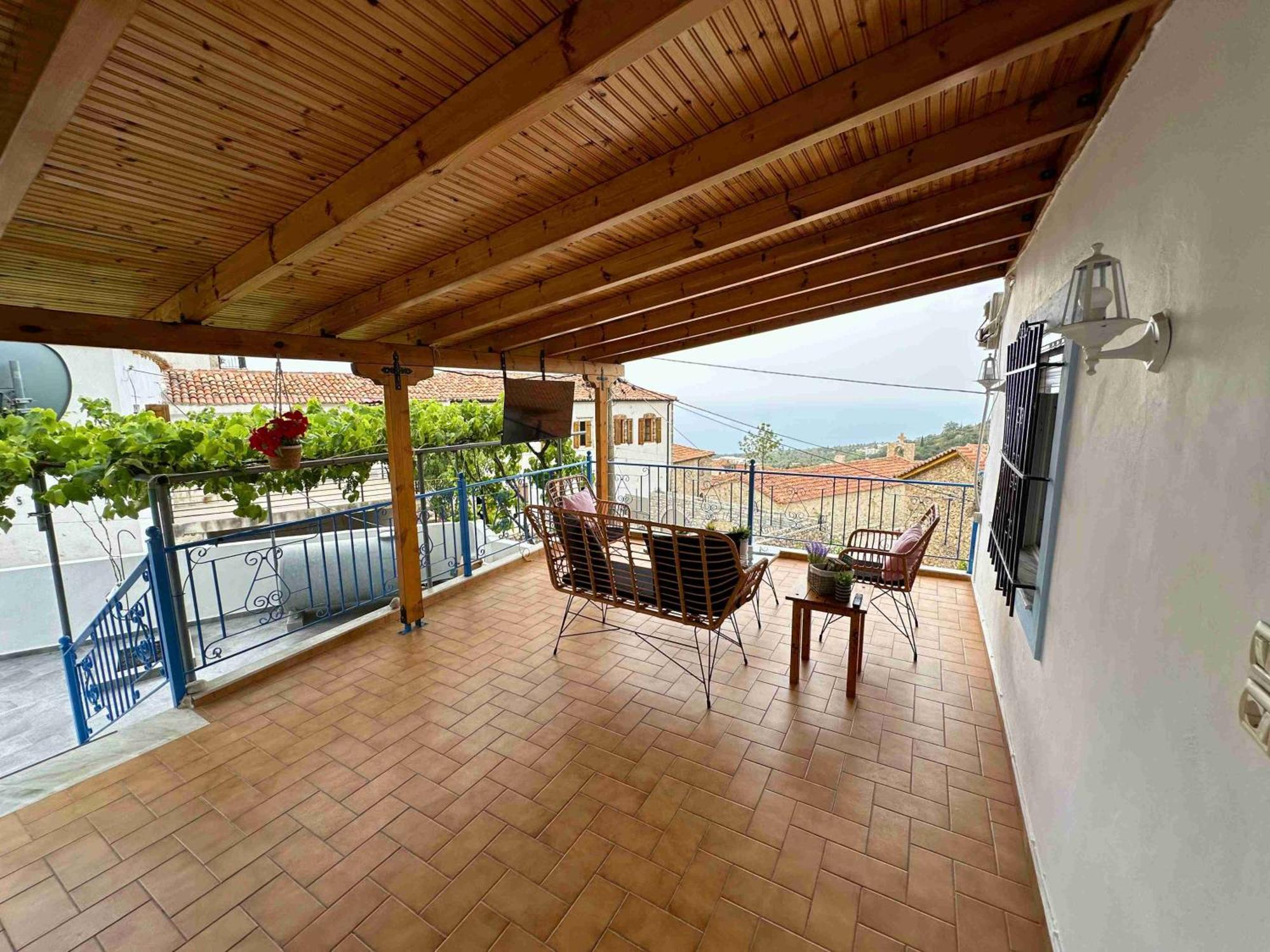 Kalderimi View House Villa Dhermi Bagian luar foto