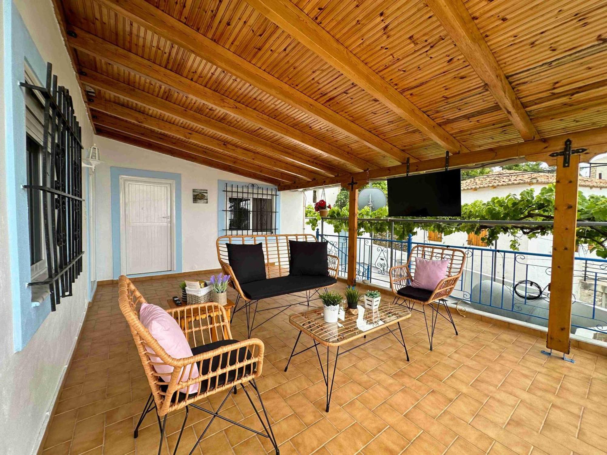 Kalderimi View House Villa Dhermi Bagian luar foto