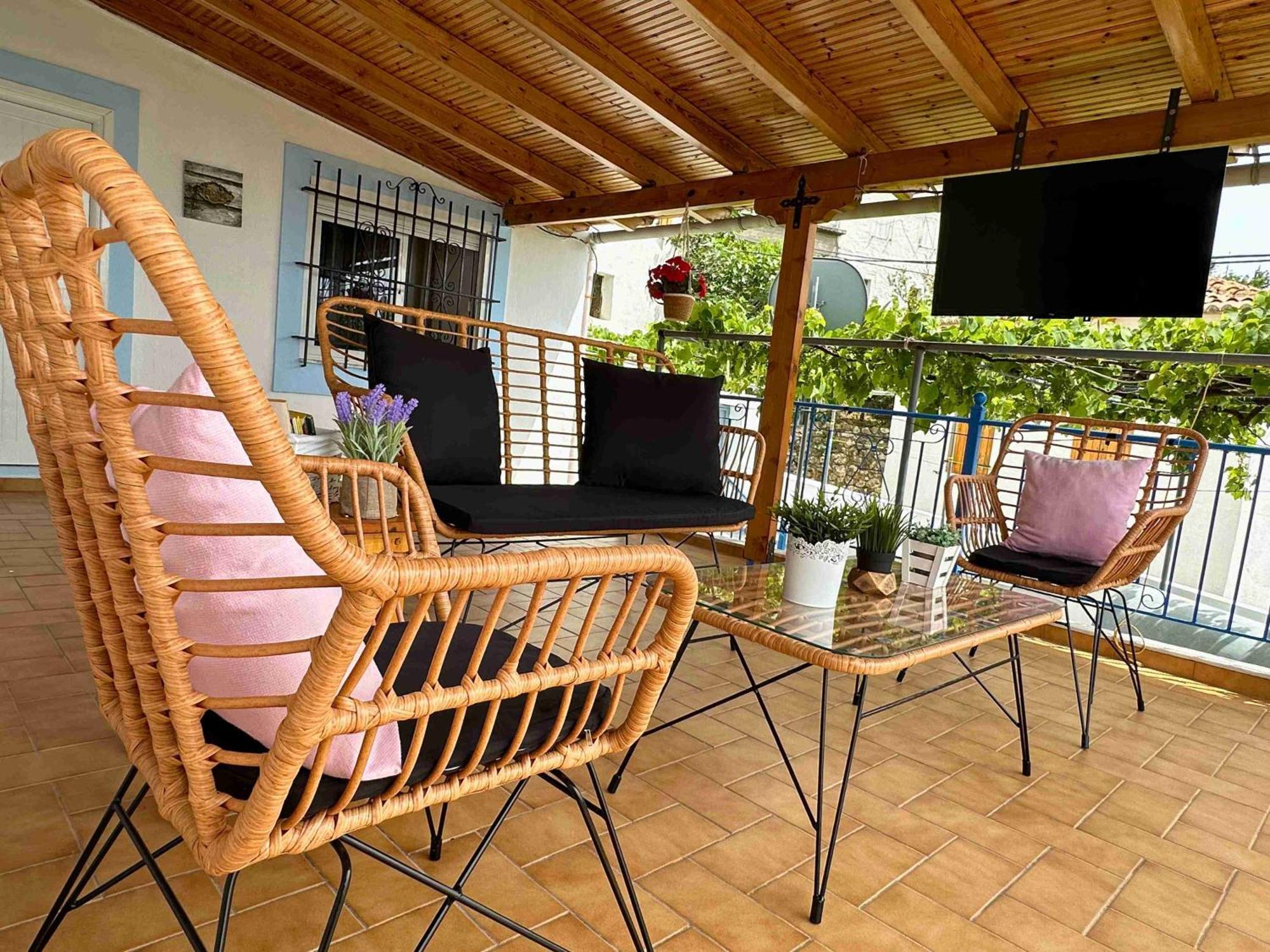 Kalderimi View House Villa Dhermi Bagian luar foto