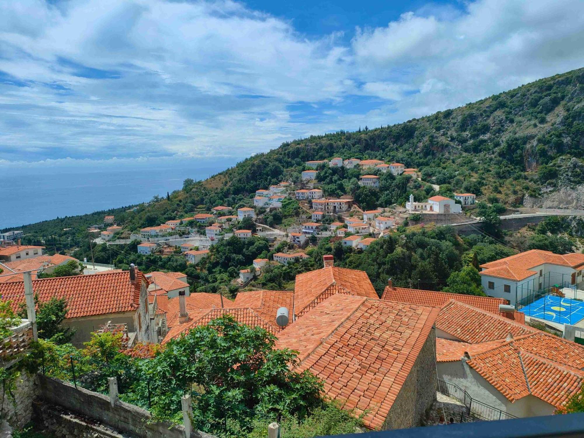 Kalderimi View House Villa Dhermi Bagian luar foto