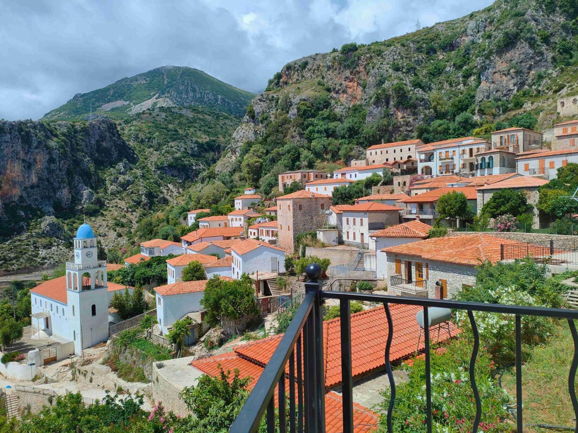 Kalderimi View House Villa Dhermi Bagian luar foto